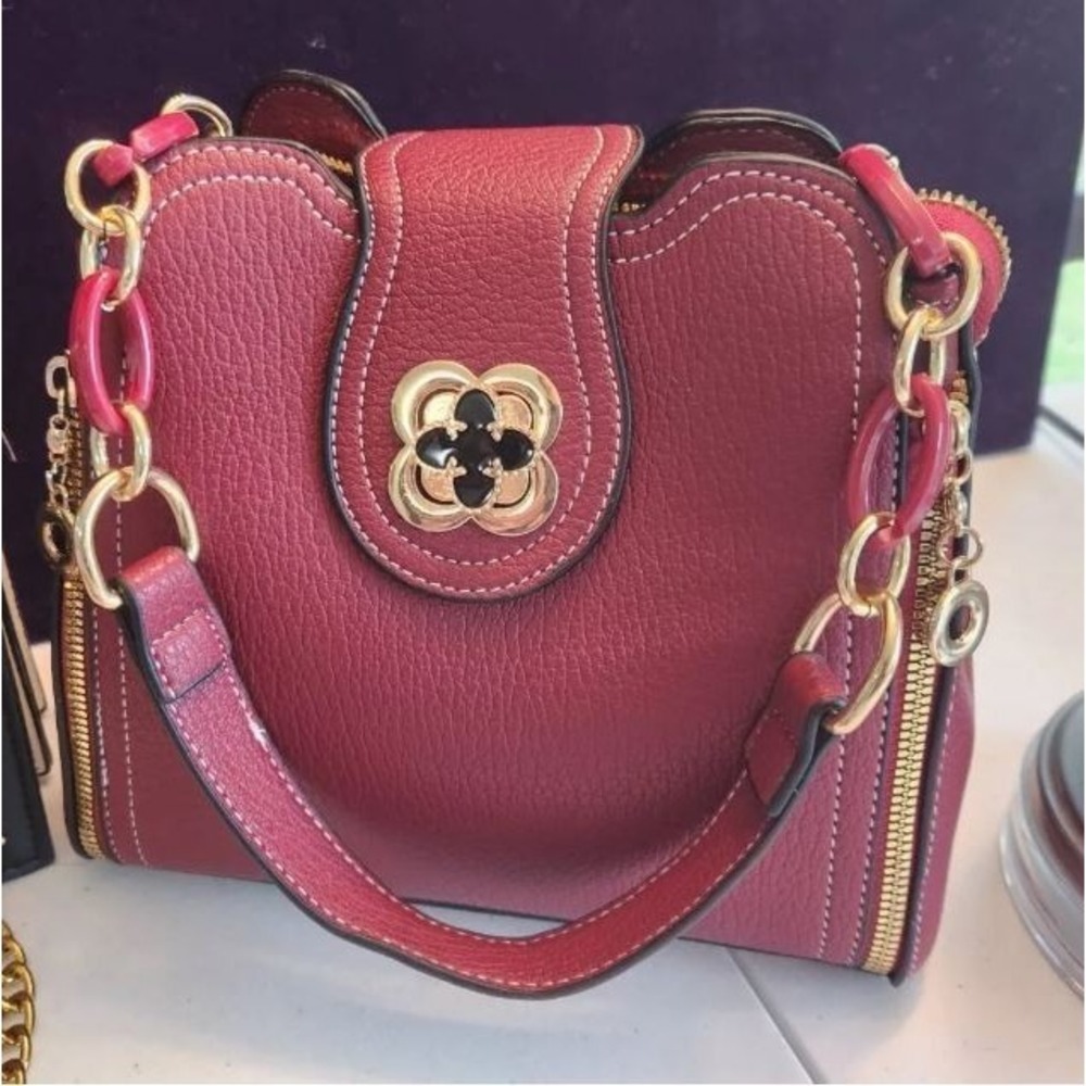 Red Leather Purse